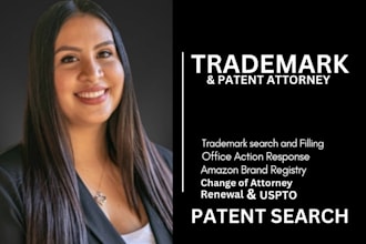 be your trademark attorney for filling, search and amazon brand registry
