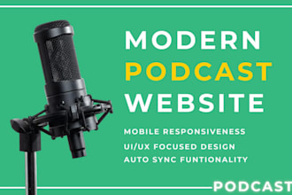 design a stylish and attractive podcast wordpress website