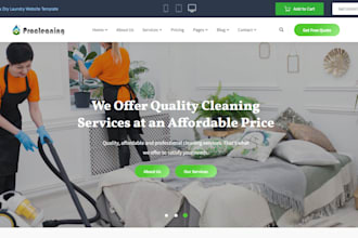design cleaning website with appointment booking residential commercial