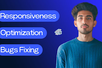 fix website bugs, issues in HTML,CSS, javascript, optimizing