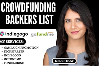 generate crowdfunding campaign backers list for kickstarter indiegogo gofundme