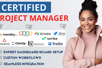 do project management on monday, clickup, asana, trello, wrike, jira,  CRM