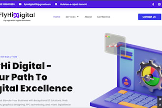 design personal and company portfolio wordpress website