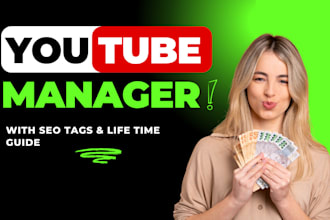 be your youtube SEO expert manager for 30 days
