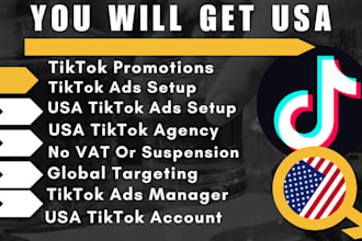 create usa tiktok account agency tik tok ads business manager non usa resident