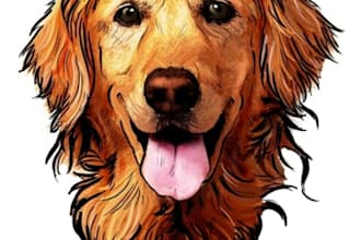 make a cartoon head of your dog