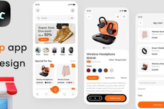 develop advance ecommerce store, kiosk store app, shopping cart app or website