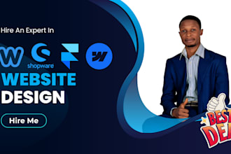 design, develop website on weebly, opencart, webflow, framer, shopware 6