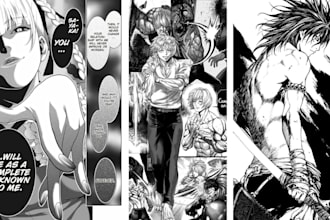 draw manga webtoon comic book anime illustration nsfw manga page comic panel art