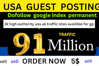do SEO guest post backlink and publish news article, premium guest post high da