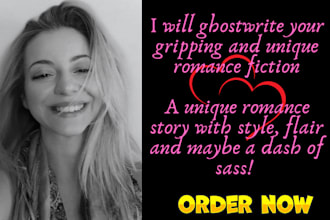 ghostwrite or rewrite your romance story with a unique plot