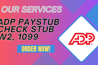 do paystub, check stub, stubs,  pay stubs, w2 and 1099