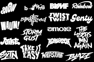 make dj, band, music, rap, rock, and text logo