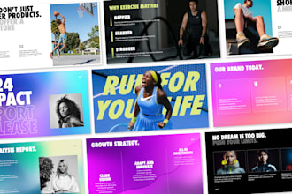 design a premium powerpoint pitch deck presentation