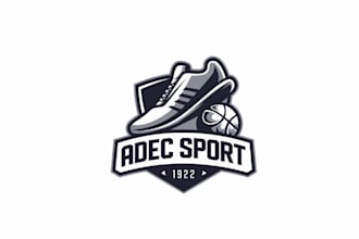 design shiny branding 1922 sports logo