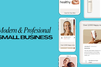 create modern small business website