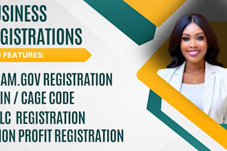 do sam gov registration, cage code, ein, llc reg and non profit registration