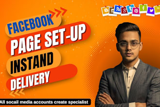 do create and setup facebook page and other social platforms