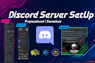 setup your discord server professionally and  seamlessly