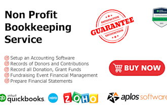 do nonprofit charity bookkeeping in quickbooks, xero, aplos
