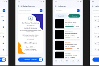develop elearning app, online course app, educational app, elearning website