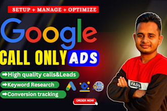 setup google call only ads, and adwords pay per call leads