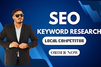 research the best keywords for SEO and competitor analysis for local business