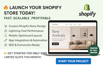 create custom shopify website with innovative web design