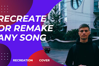 recreate or remake instrumental of any song or make cover