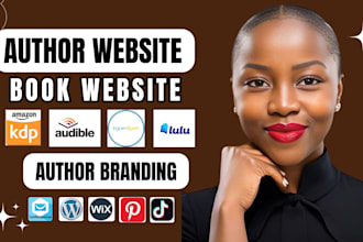 build responsive author website ebook sales page landing page kids book website