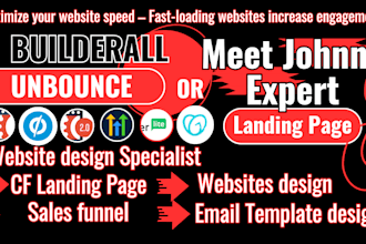 design systeme io funnels, getresponse, googlesites, unbounce, hubspot website