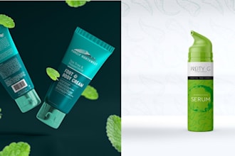 do professional feminine skincare cosmetic logo and product design 24 hours