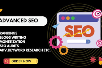 design blog post make money with blog monetization, website design,seo audit etc