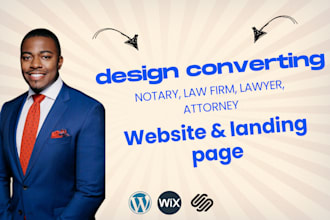 do converting notary, law firm landing page, attorney, lawyer or notary website
