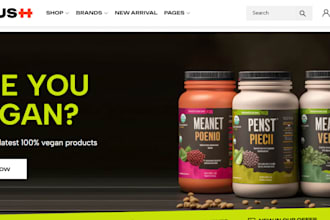 design premium nutraceutical shopify store boosterize fitness supplement store