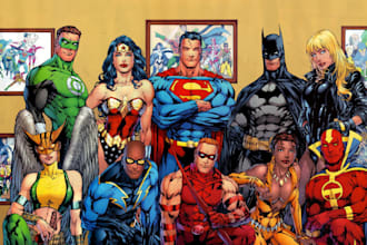 design original superhero character for you