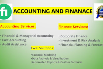 do accounting and finance and financial accounting projects and tasks