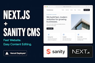 build a nextjs website with sanity cms