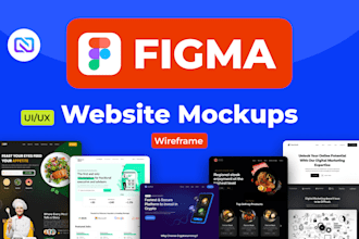 design professional website mockups, UI wireframes, and figma UI