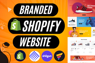 build branded shopify store design or product landing page by pagefly,gempages