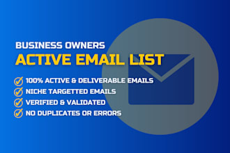 build niche targetted verified email list