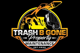 design creative junk removal logo with satisfaction guaranteed