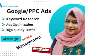setup and manage your google ads adwords PPC campaigns