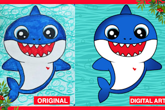 convert drawing to digital, drawing to vector art, vector tracing