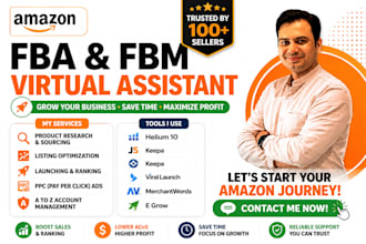 be your amazon fba virtual assistant and account manager