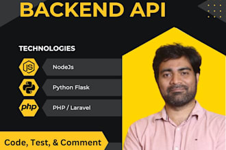 develop nodejs or python flask or fastapi apis with mongo database