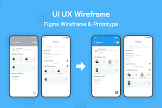 do figma wireframe design for your app and website with figma prototype