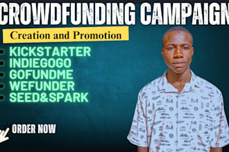 promote kickstarter, indiegogo, gofundme, fundraising, crowdfunding campaign