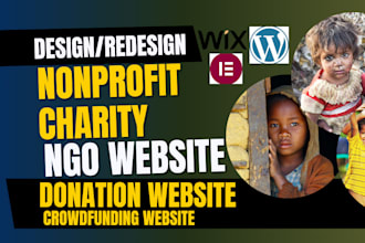 charity website, nonprofit website, 501c3 website, donation website, ngo website
