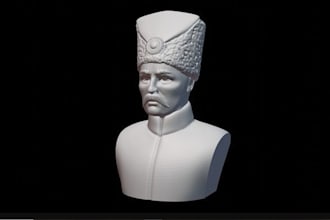 form 3d full body human model in zbrush,headbust,3d shapening and rendering,stl